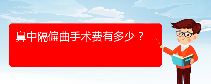 (貴陽哪里治療鼻中隔偏曲好)鼻中隔偏曲手術費有多少？(圖1)