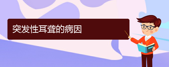 (貴陽耳科醫(yī)院掛號)突發(fā)性耳聾的病因(圖1)